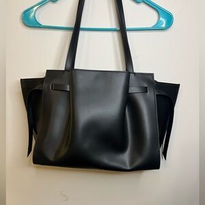 Cromia Genuine Italian Leather Black Purse Handbag Women’s Tote